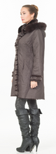 Load image into Gallery viewer, REX RABBIT COAT, HOODED REVERSIBLE - Two Tone