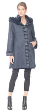 Load image into Gallery viewer, REX RABBIT COAT, HOODED REVERSIBLE - Two Tone