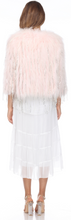 Load image into Gallery viewer, FOX JACKET - PINK - TWO TONE - SILVER TASSEL ACCENTS
