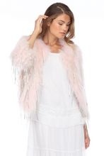 Load image into Gallery viewer, FOX JACKET - PINK - TWO TONE - SILVER TASSEL ACCENTS
