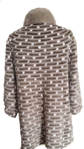 MINK JACKET CAPE with arm slots CRYSTAL COLLAR