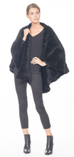 Load image into Gallery viewer, KNITTED MINK CAPE with Ruffles
