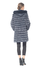 Load image into Gallery viewer, REX RABBIT COAT, HOODED REVERSIBLE - Two Tone
