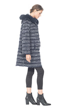 Load image into Gallery viewer, REX RABBIT COAT, HOODED REVERSIBLE - Two Tone
