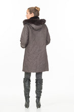 Load image into Gallery viewer, REX RABBIT COAT, HOODED REVERSIBLE - Two Tone
