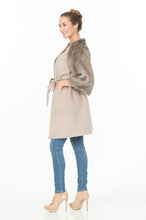 Load image into Gallery viewer, MINK-CASHMERE COAT W/BELT AND POCKETS
