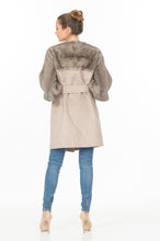 Load image into Gallery viewer, MINK-CASHMERE COAT W/BELT AND POCKETS
