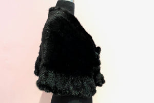 KNITTED MINK CAPE