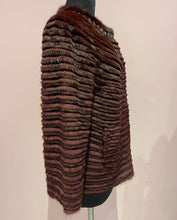 Load image into Gallery viewer, MINK WITH CRYSTAL COLLAR AND WOOL LINING JACKET
