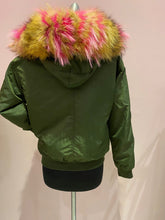 Load image into Gallery viewer, MINK LINED JACKET WITH REMOVABLE FOX TRIMMED HOOD
