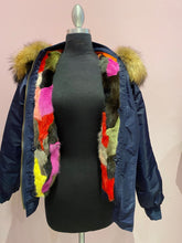 Load image into Gallery viewer, MINK LINED JACKET WITH REMOVABLE FOX TRIMMED HOOD
