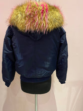 Load image into Gallery viewer, MINK LINED JACKET WITH REMOVABLE FOX TRIMMED HOOD
