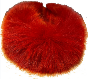 FOX HEADBAND, VELVET LINED, VELCRO TIED