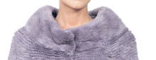 Load image into Gallery viewer, MINK - WOOL LINED COAT - with internal waist tie - LAVENDER
