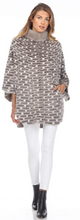 Load image into Gallery viewer, MINK COAT /  CAPE with arm slots  - GREY-WHITE
