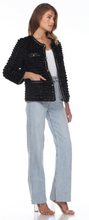 Load image into Gallery viewer, MINK JACKET - BLACK  - POCKETS
